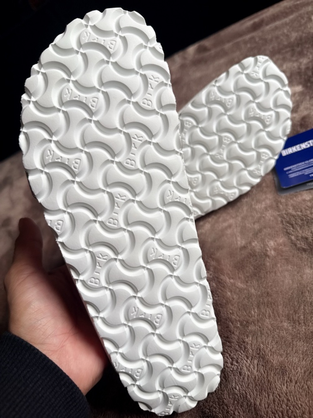 Birkenstock Kids White Two-Strap Adjustable Sandals - Picture 3 of 3